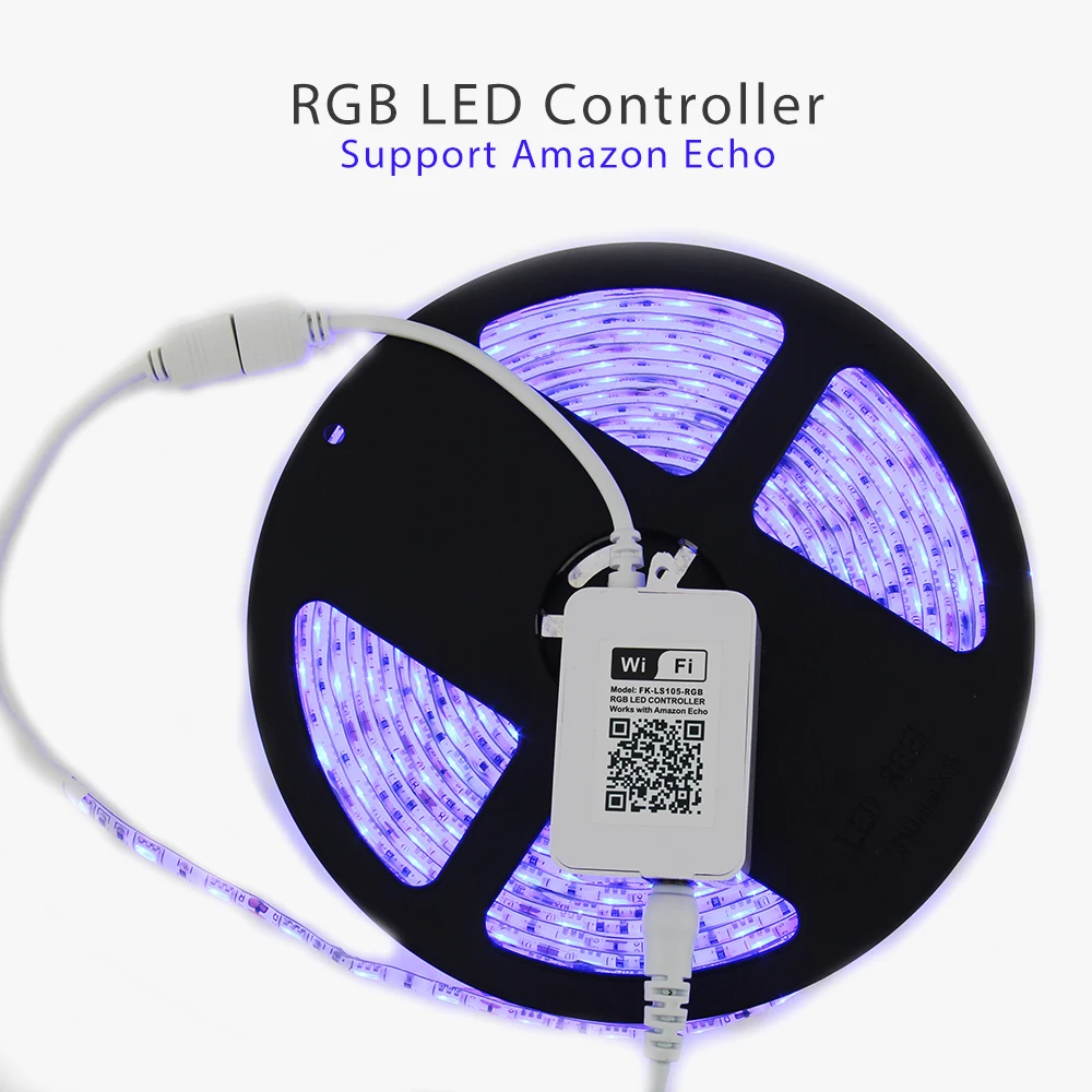 CE FCC RoHS RGB DC12V 72W Remote Control 5050 Wifi Smart LED Strip Light