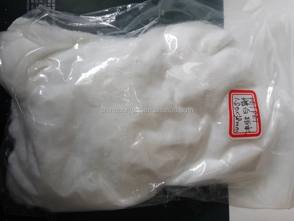 
bicomponent fiber PE/PET PP/PET 1.4den 38mm 2DEN 51MM 