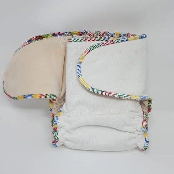 
Absorbent hemp diaper cloth diaper fitted reusable anti-bacterial organic cloth diaper nappy heavy wetter overnight 