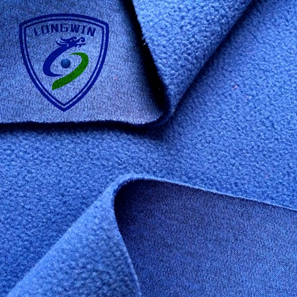 50D melange polyester interlock bond polar fleece thick fabric for winter clothes
