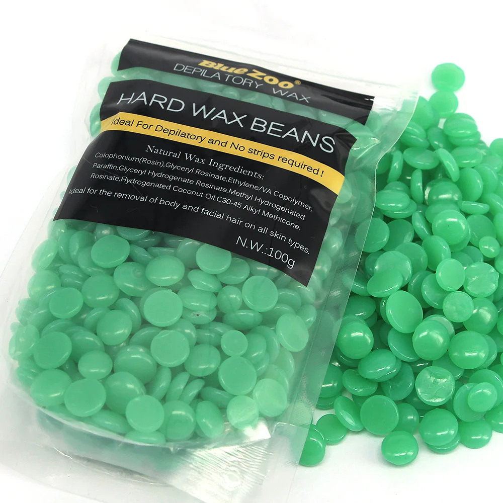 
Upgrade formula BlueZoo free paper quick hair removal wax 100g 10 flavors optional 