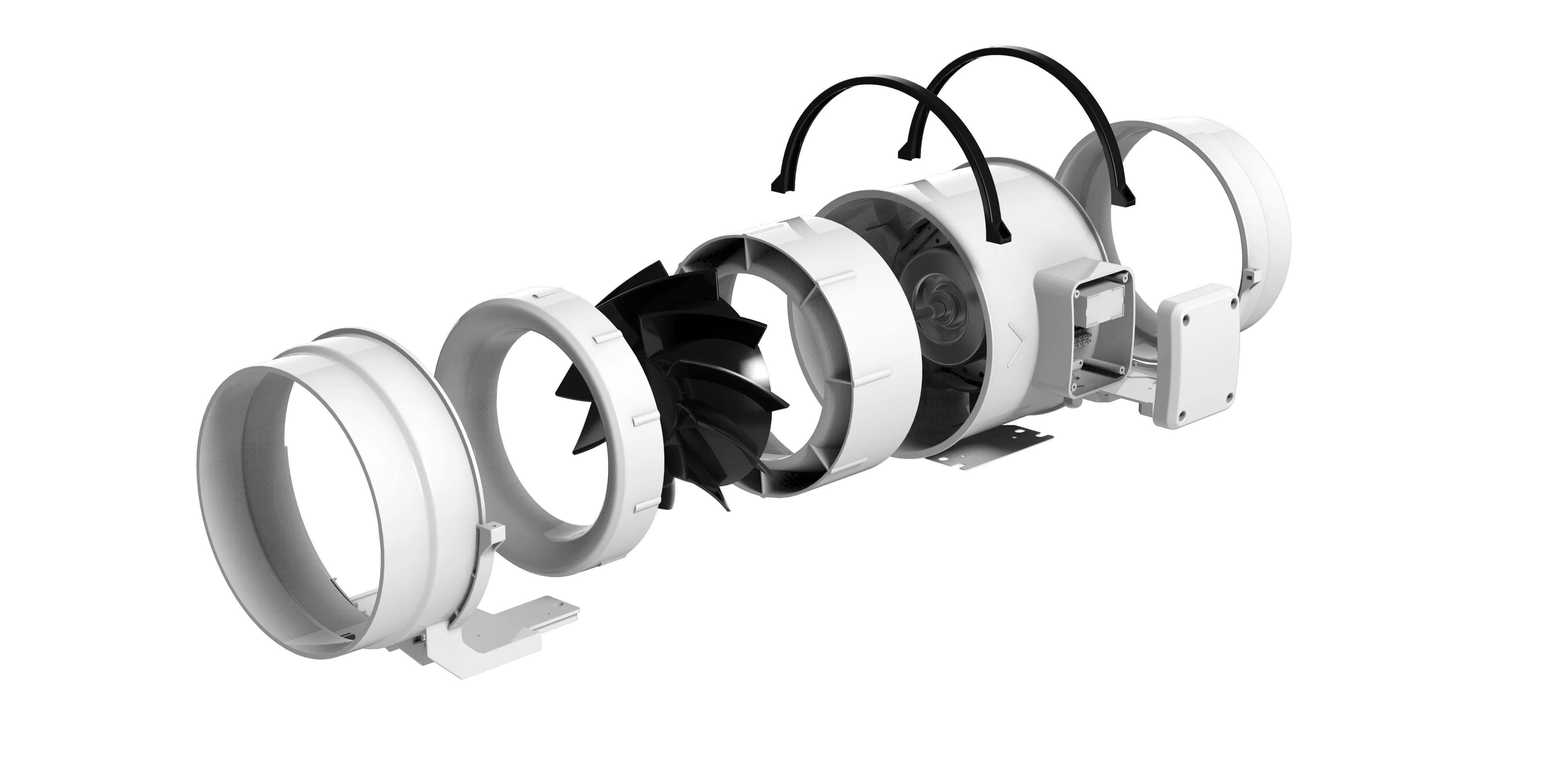 4 5 6 8 10 inch Hydroponic Quite Silent Hydroponic inline Mixed Flow Ventilation Circular Fan