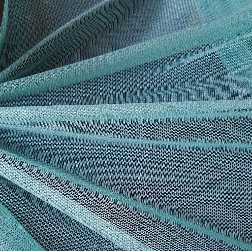 
foiled printing silk tulle fabric 