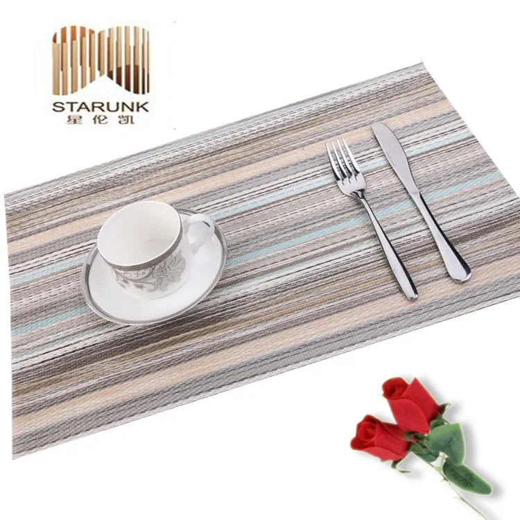 pvc plastic mat table runner for kitchen