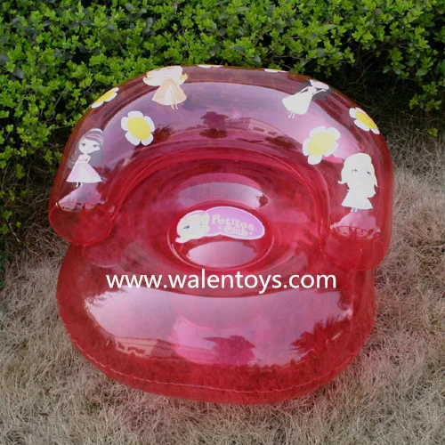 Дешевый прочный прозрачный надувной стул из ПВХ детский