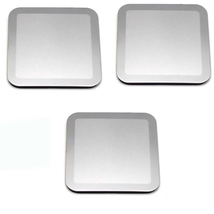 Hot Sale Square Blank Stainless Steel Metal Coaster with Laser Logo