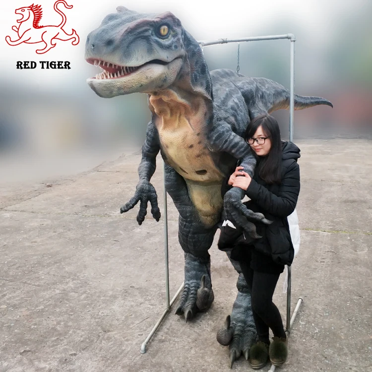 Dorothy the rubber robot walking dinosaur costume