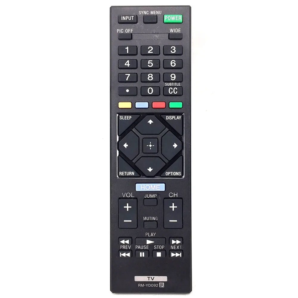 Replacement RM-YD092 ir Remote Control for SONY LED TV KDL-32R400A KDL-40R450A KDL-46R4