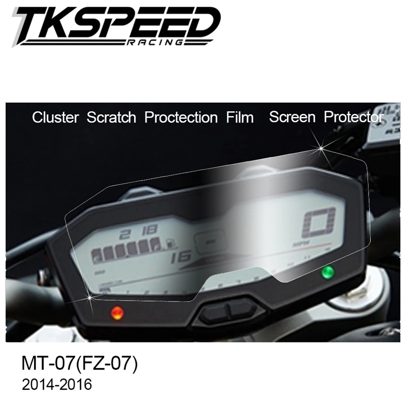 Кластерная Защитная пленка для защиты экрана от царапин для Yamaha FZ07 MT 07 2014 2015 2016 2017