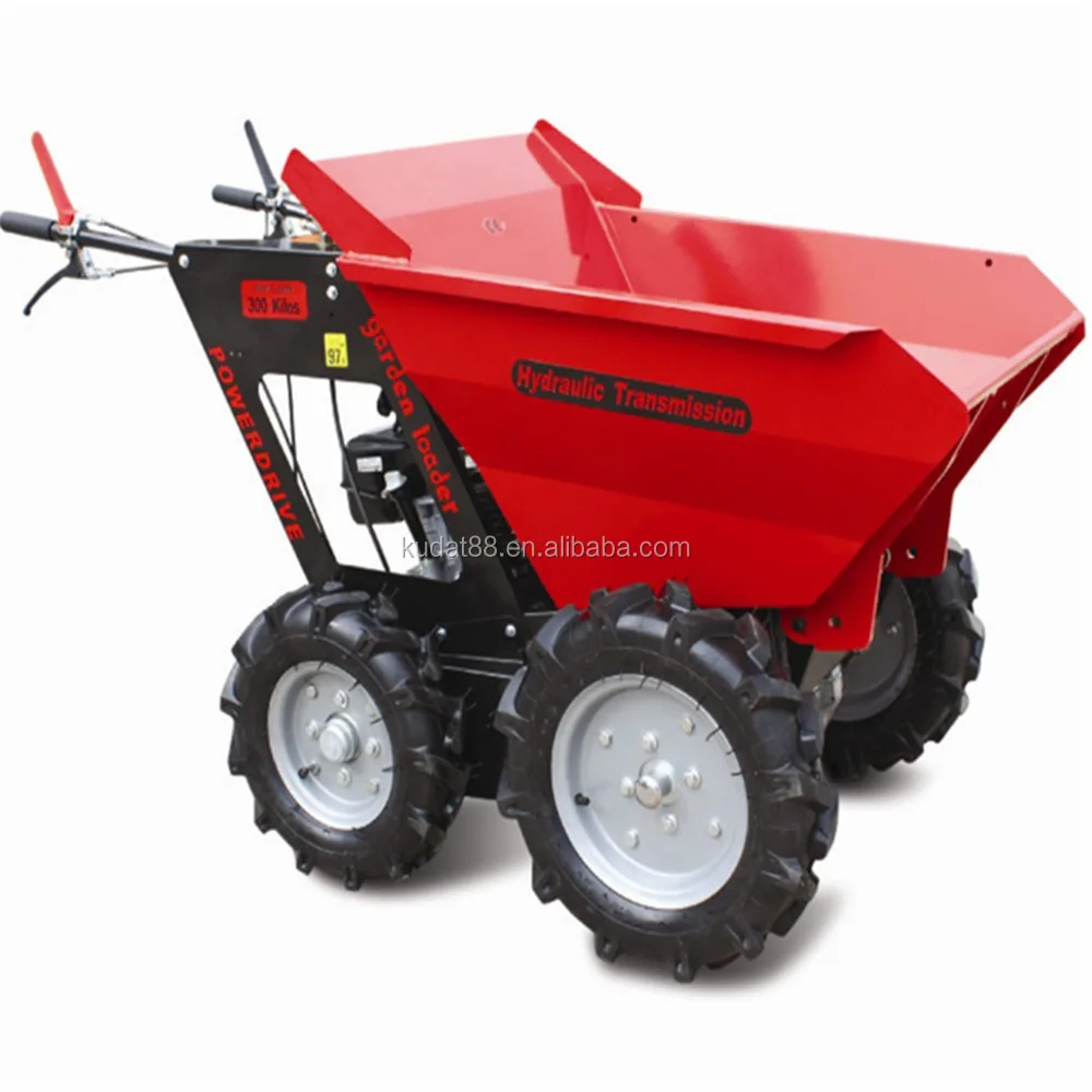 wood wheel barrow(300kgs power barrow with CE,wheel barrow with Honda engine)