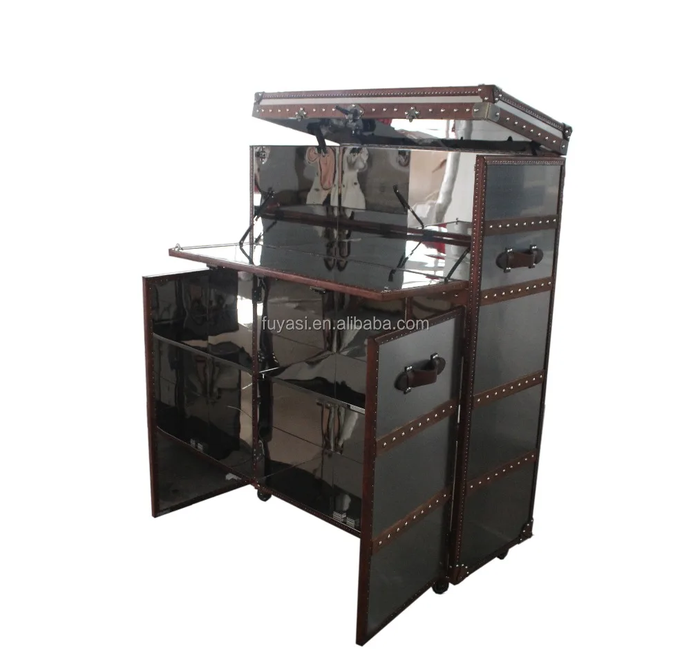 stainless steel wine cabinet trunk