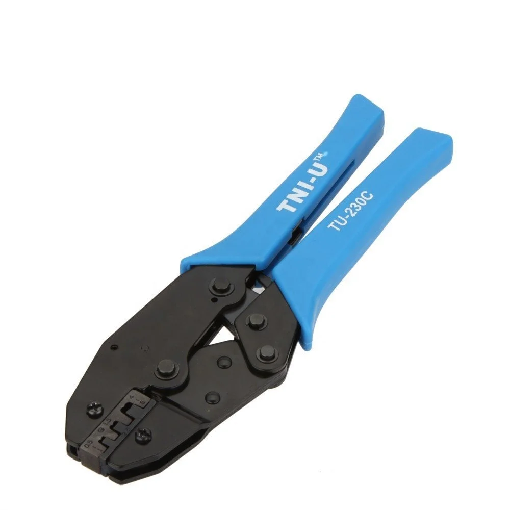 TU-230C 9 inch Locking Crimping Press Pliers Crimper Clamps Electricians Tools for Non-insulated Terminals 20-10AWG