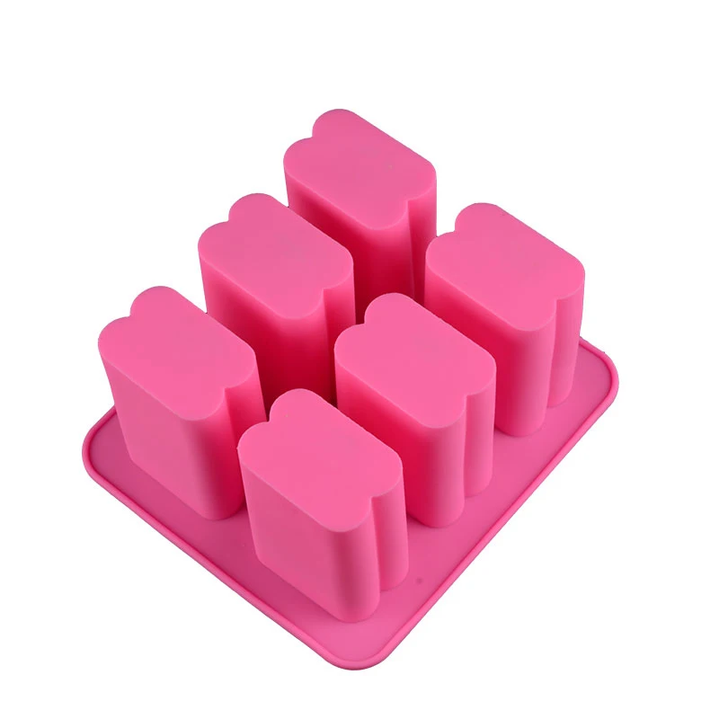 Soap Molds 6 Cavity Rectangular Silicone Hot Sale Hottest Large Cake Tools 3d Soap Molds