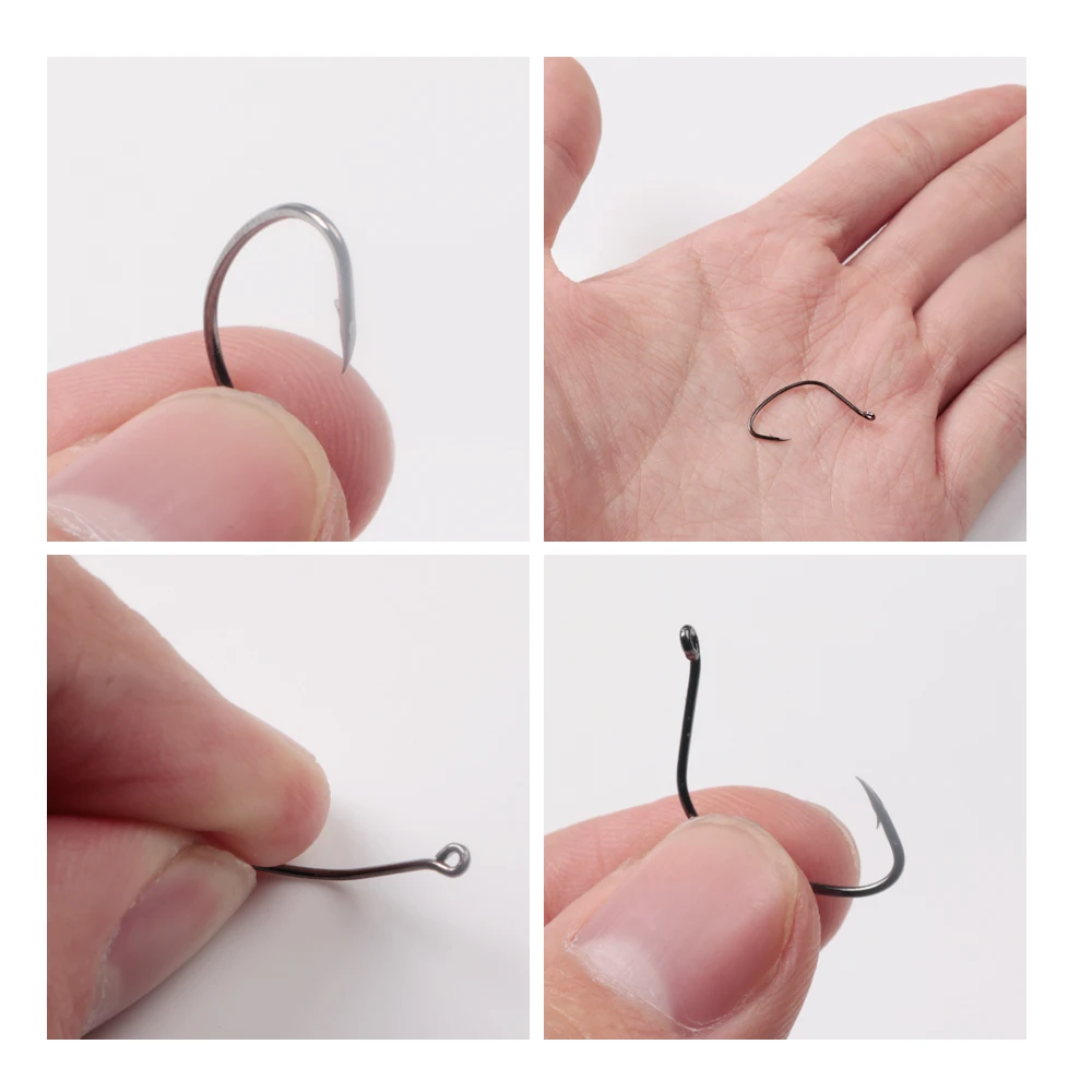 
2019 new style japan worm fishing hook 2# 1# 1/0# single hook 