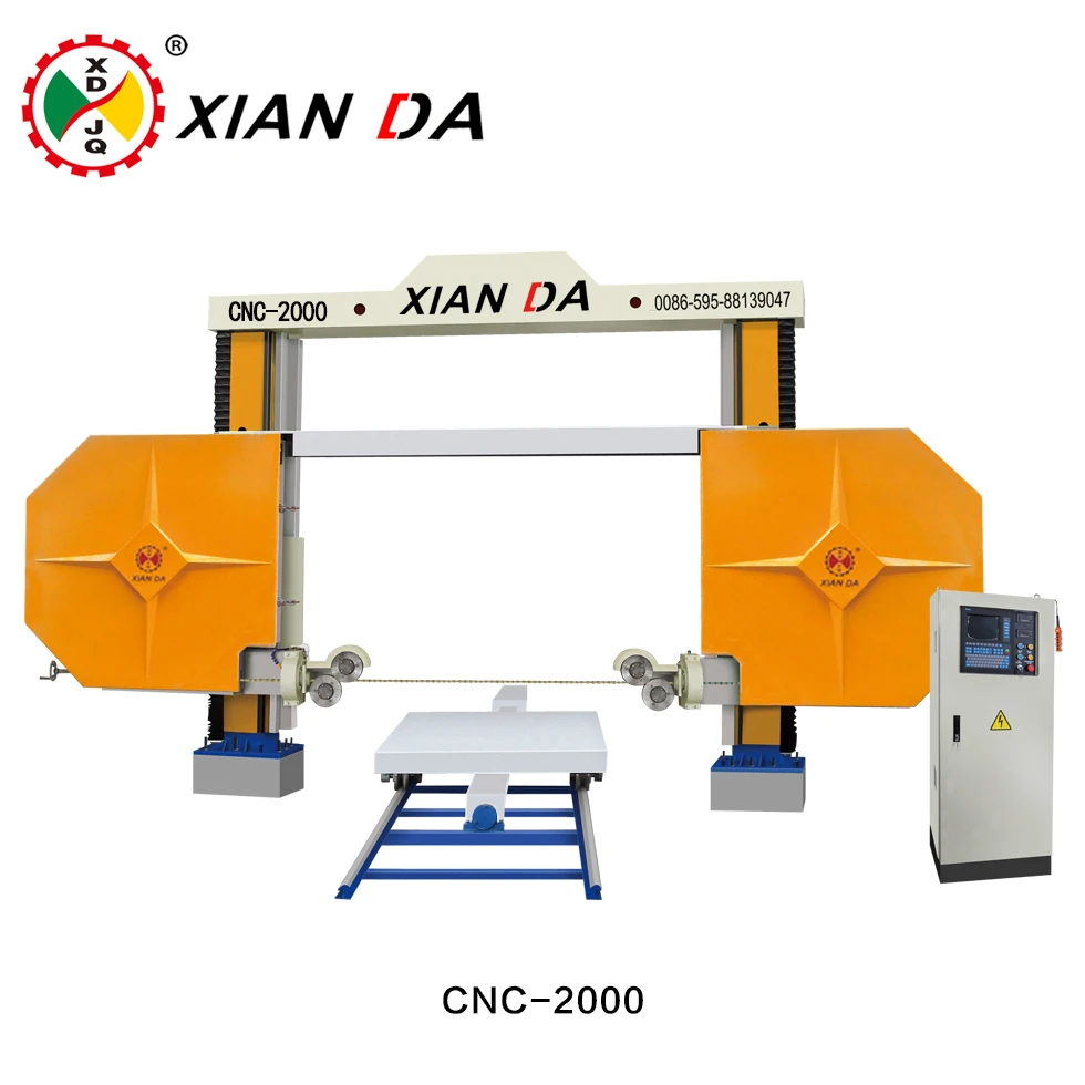 CNC diamond wire saw stone machinery for granite and marble cutting