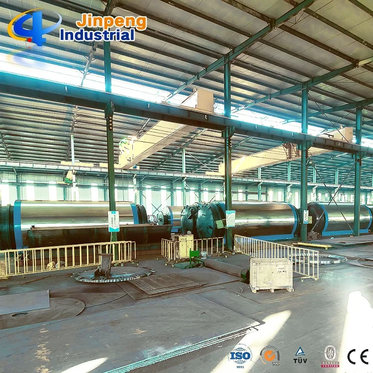 Waste Tire Used Tyre Scrap Plastic Pyrolysis Plant with National Patent