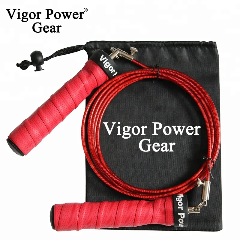 Adjustable weighted speed jump rope with sweathband