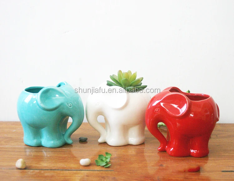 Оптовая продажа маленьких искусственных растений-суккулентов разных цветов, мини-керамический цветочный горшок для животных