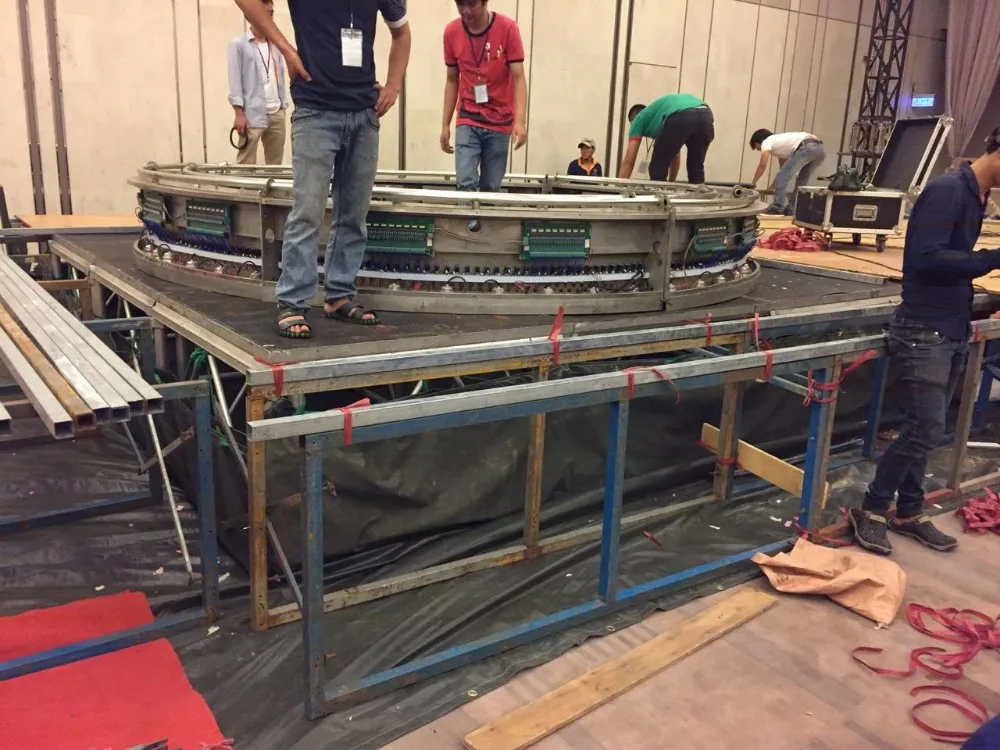 Digital graphical decorate water curtain fountain