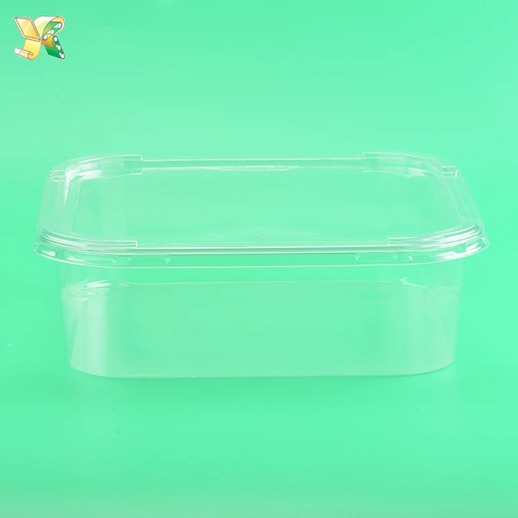 
Clear Plastic fruit clamshell packaging container with lid 