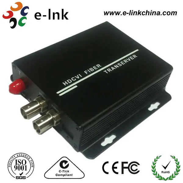 2 канала видео по оптоволокну (приемник + передатчик + 2 блока питания) SC 100KM аналого-цифровой преобразователь видео