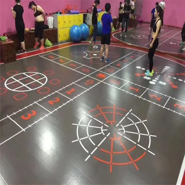 Anti Bruise PVC colorful vinyl kids play area flooring custom design