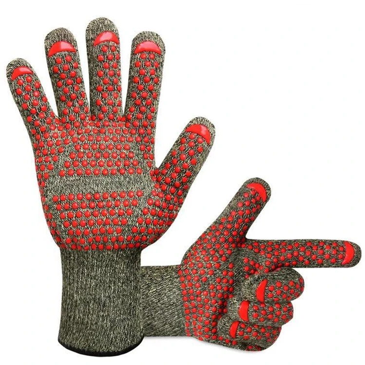 
from manufacturer bakery oven glove safety gloves cotton kitchen heat resistant silicone glove 