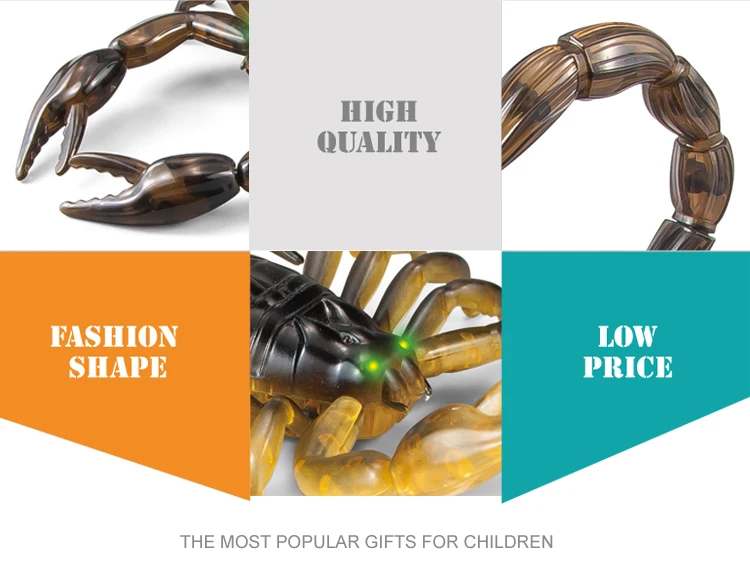 Дешевый животный специфический гибкий операционный Скорпион автомобиль игрушки пульт дистанционного управления с подсветкой