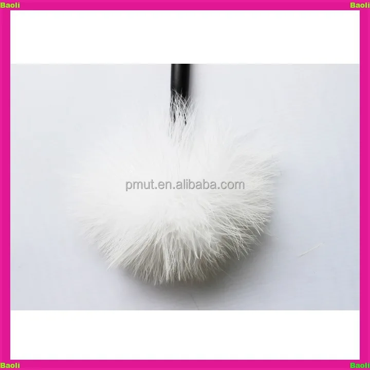 Baoli high quality marabou feather wooden forensic brush wholesale