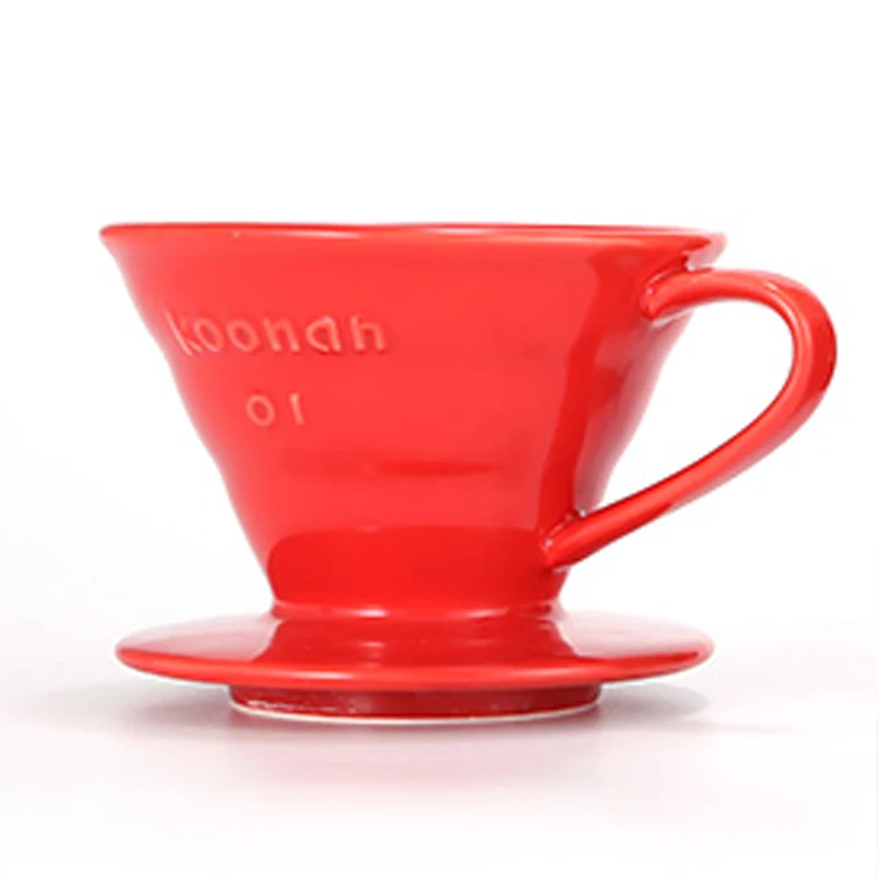 
Ceramic filter cup dripping coffee into coffee dripper reusable filter coffee dripper 