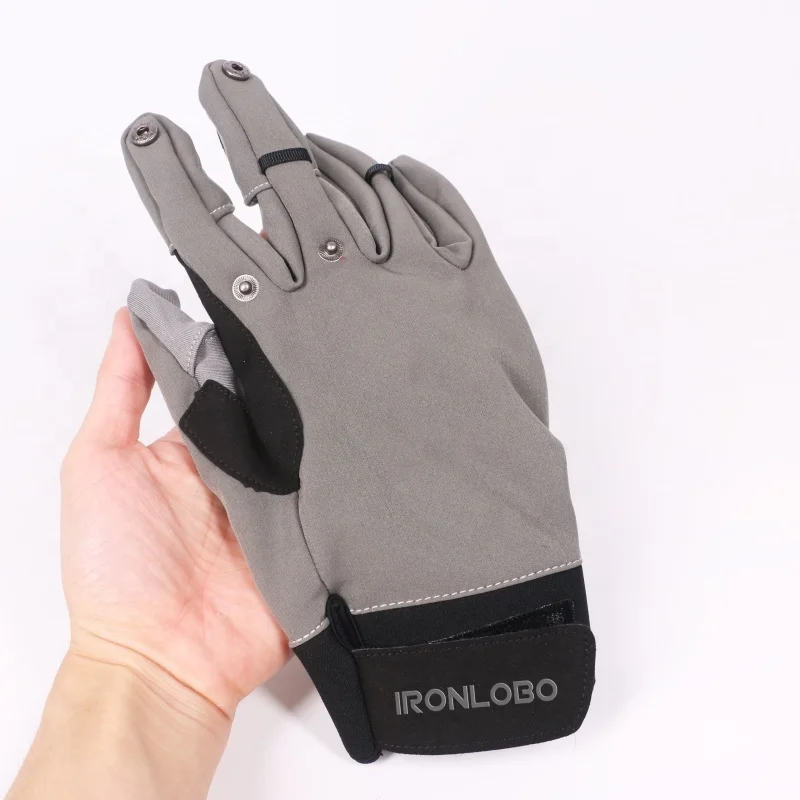 
Amazon Custom Logo Full Finger Winter Fishing Gloves 