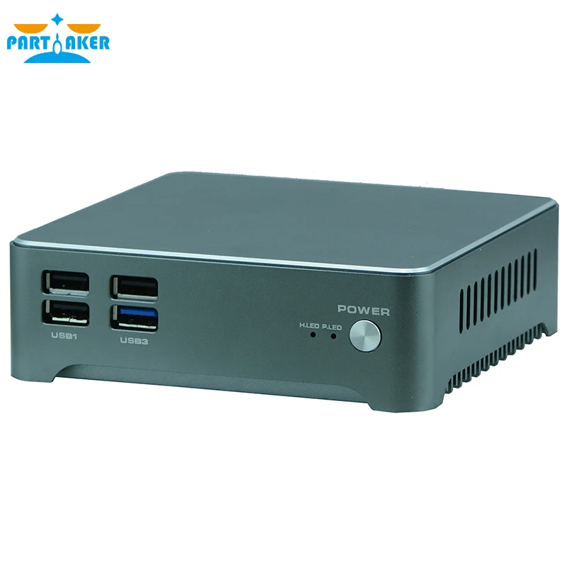 
Mini PC Build WIN 10 Intel N2805 Fanless Barebone 2 Lan HTPC TV Box Nano Industrial Mini PC VESA N3 