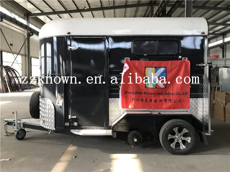 2021 Popular sale 2 Horse Angle load float standard  horse trailer floats with Horse head window European standard