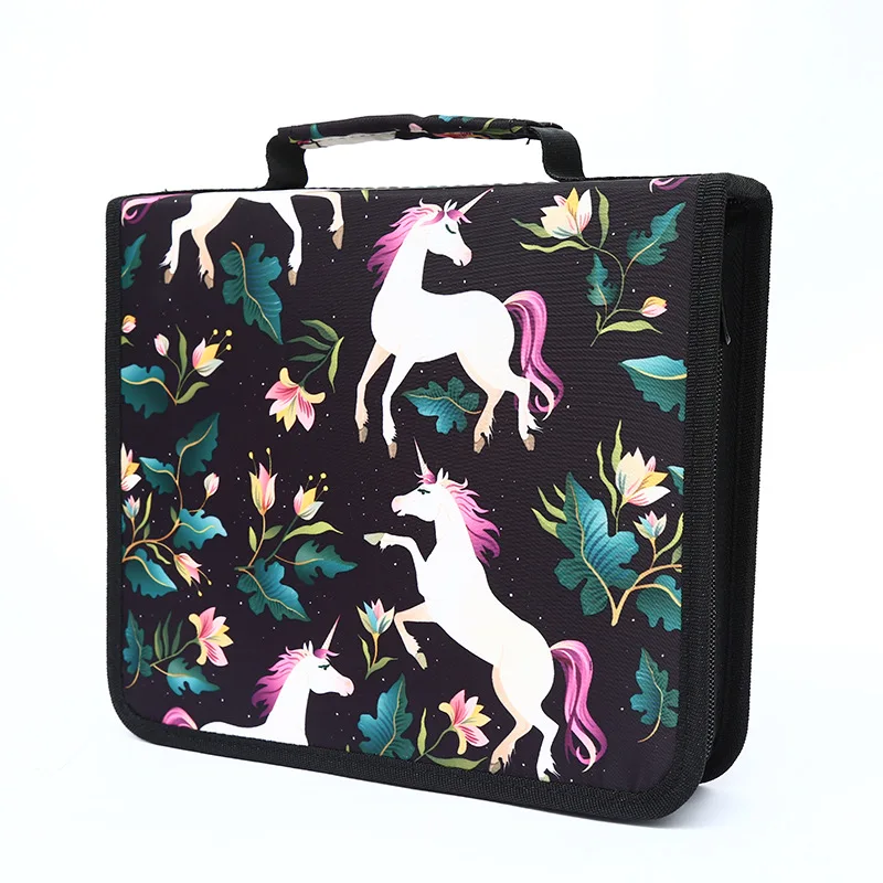 Zipper Pencil Cases with 120 Holders for Pen Stationery Zipper Pencil Bags with Compartment