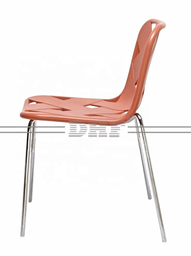 Wholesale Customizable Original Modern Design Stainless Steel Legs Plastic Chairs