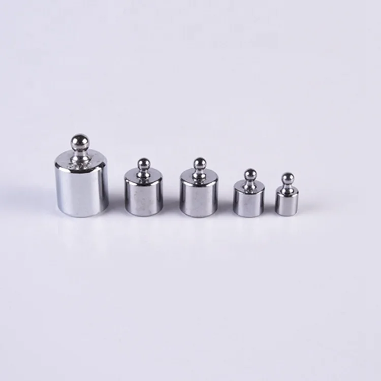 Standard custom 100g chrome-plated steel calibration weight box set for pocket scale