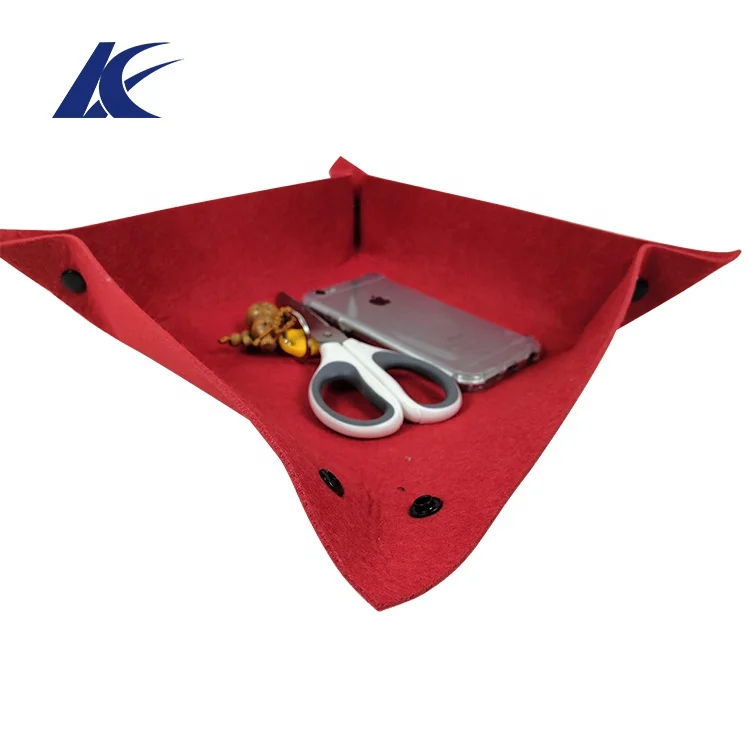 
Custom Color Size Felt Coin Dice Key Mobile Fruit Storage Chocolates Tray 