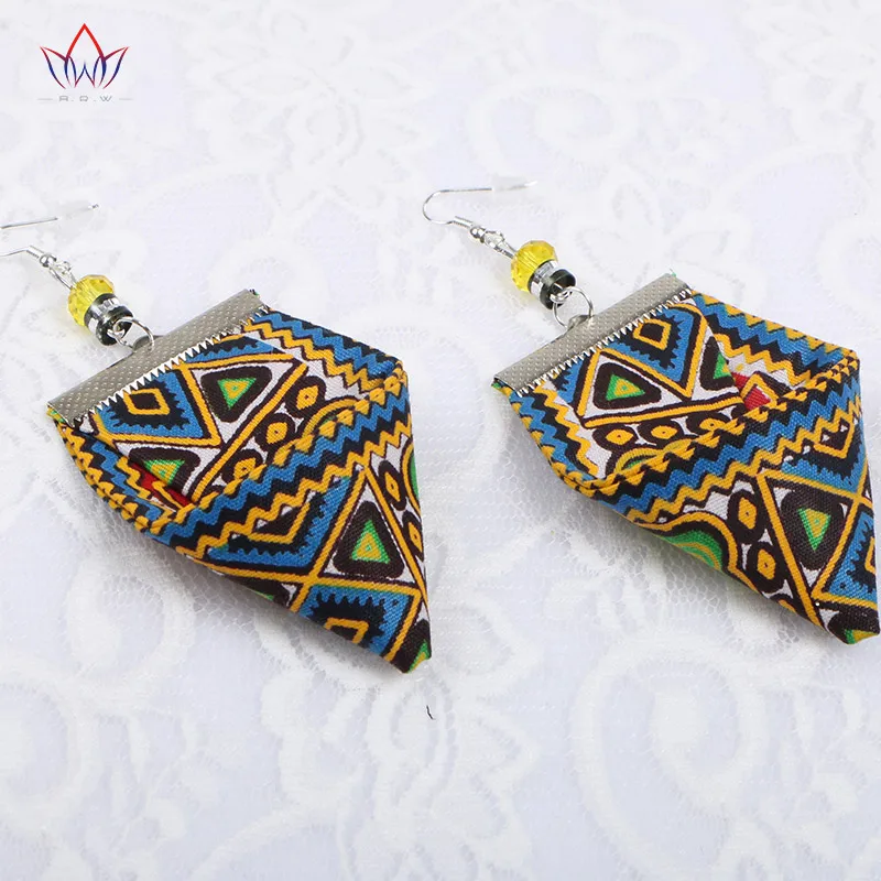 2019, уникальные треугольные серьги, африканские ювелирные изделия, африканские тканевые серьги ручной работы, африканские серьги, экологичные украшения WYB125