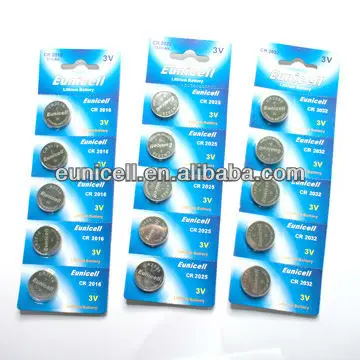 3v Rechargeable Lithium Battery CR2032 Cr2025 CR2016