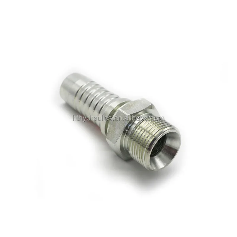 High pressure Hydraulic Bsp male 60 degree cone seat hose fitting 12611 with OEM Services