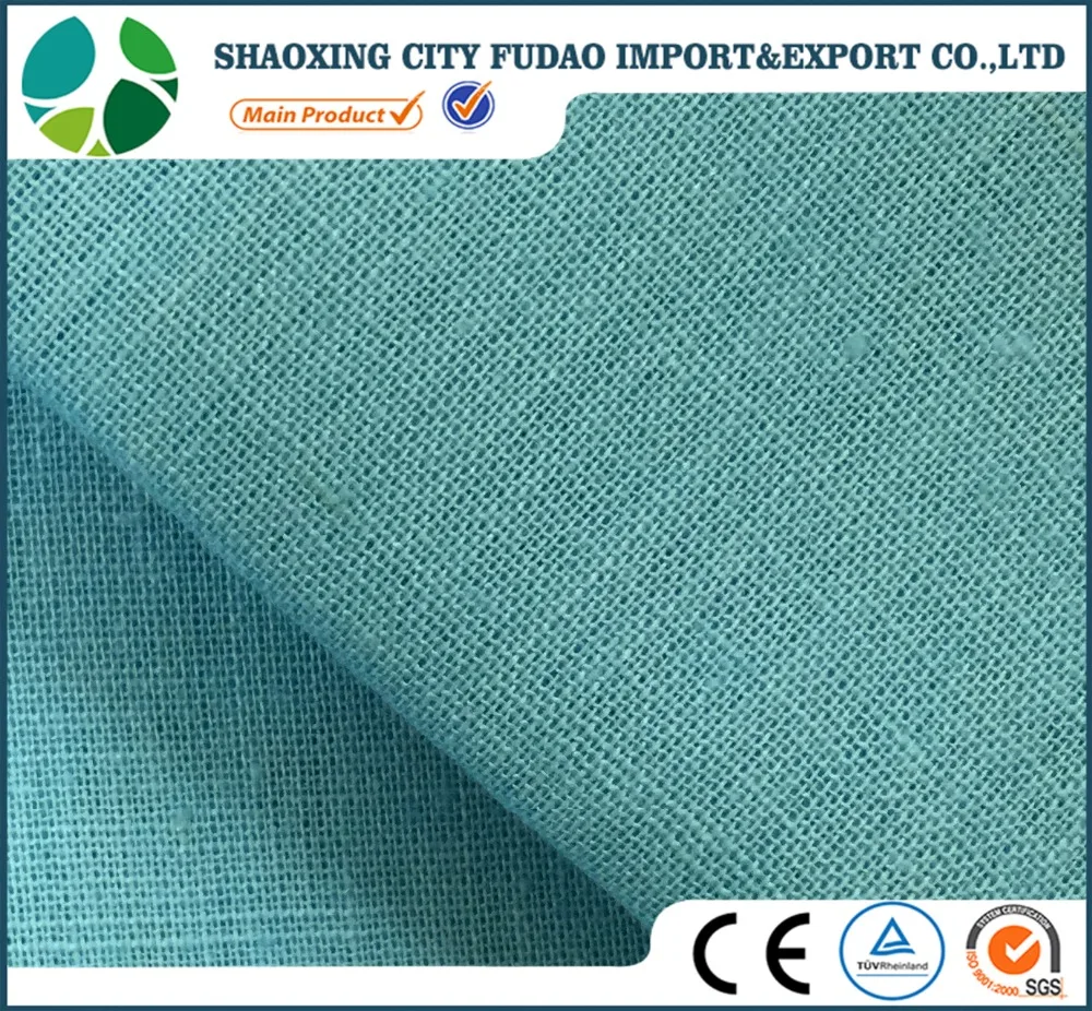 Natural cooler 55% linen 45 % cotton linen cotton blend fabric for men shirt