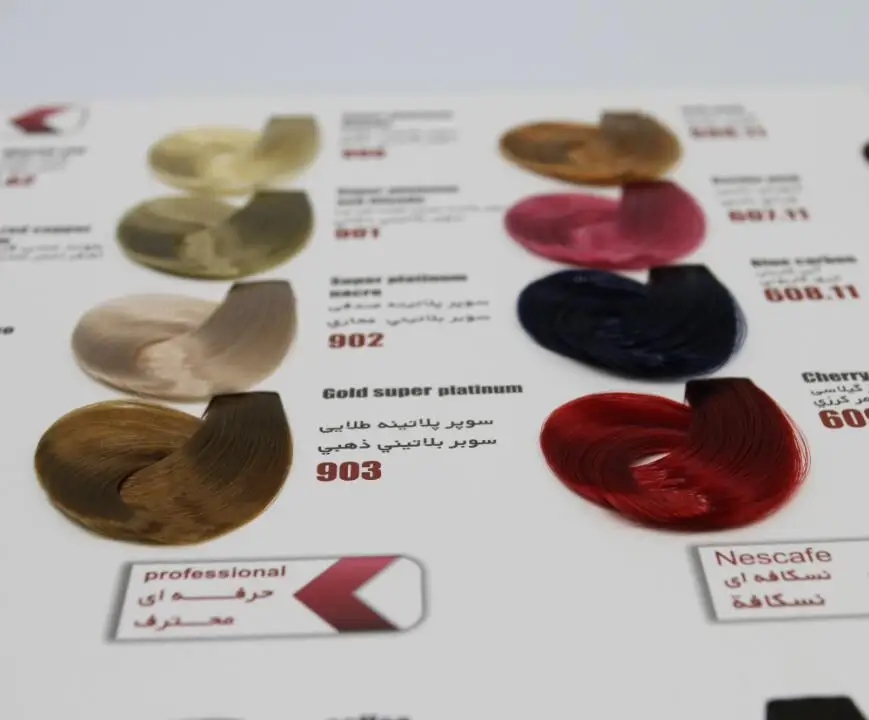 
Beauty HOT Professional SALON BEST Hair Coloring Hair Shade/Hair Swatch with customized color/design, OEM/ODM 