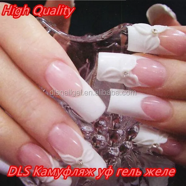 Camouflage UV Gel Jelly thick hard gel nail polish  bulk color Rubber base coat jar 1kg for last long time