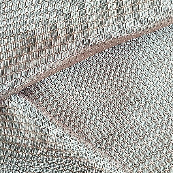 conductive silver plated woven diamond grid fabric