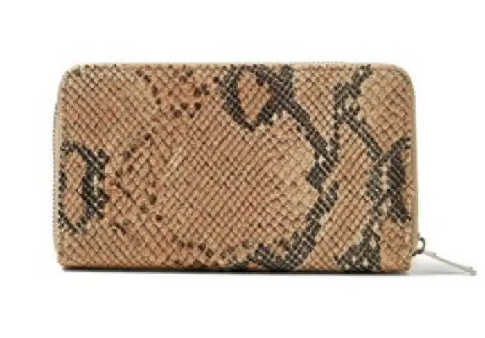 Luxury Slots Python Skin Leather Women Wallets Coin Purses Card wallets With Zipper