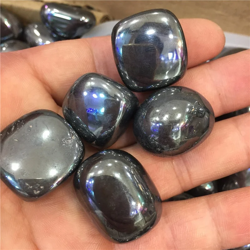 Wholesale Crystal Gemstone healing Hematite Tumbled Stone for decoration