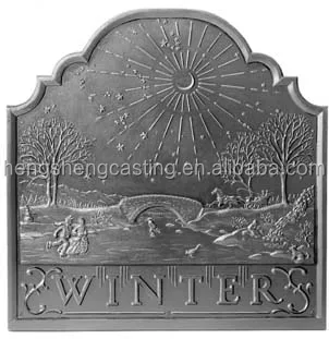 
Cast iron firebacks / winter firebacks 