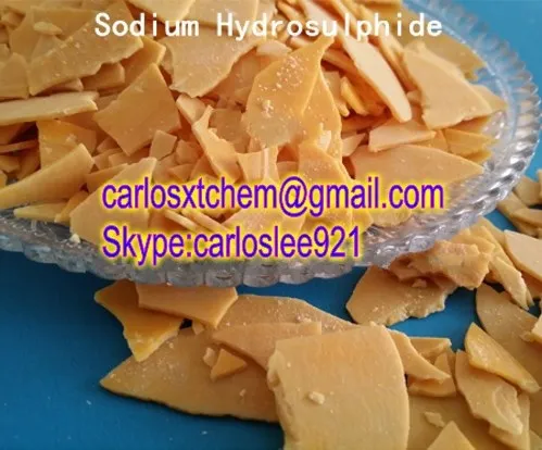 High Quality Sodium Hydrosulphide 70% Yellow 20 ppm