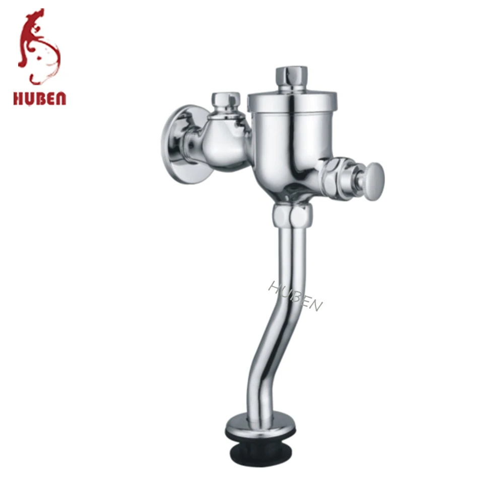 
Chrome finish urinal button type flush valve 