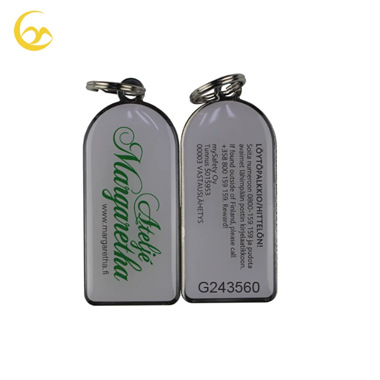 Custom Design Qr code Printing Metal Key Tags with Unique Id Numbers